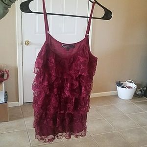 Large Almost Famous Lace Tank